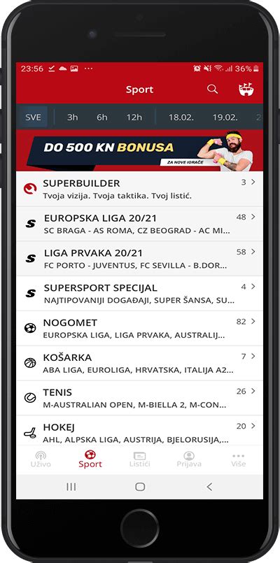 supersport aplikacija android